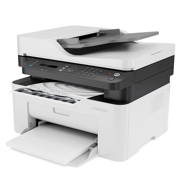 IMPRESORA HP LÁSER MFP137FNW MULTIFUNCIONAL MONOCROMÁTICA, IMPRIME/ESCANEA/COPIA/WI-FI/USB