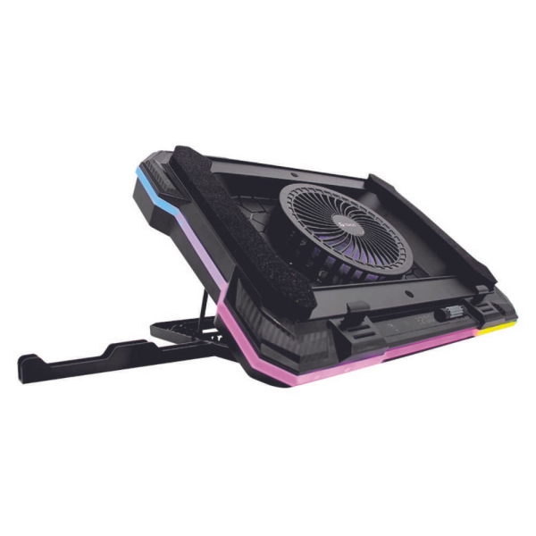 COOLER TEROS TE-7133N RGB, COMPATIBLE CON NOTEBOOKS DE 14" HASTA 19"