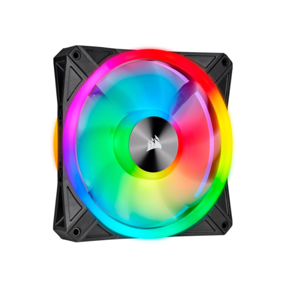 FAN CORSAIR QL140 RGB, 14 CM, 550 - 1250 ±10% RPM, 6V - 13.2V, PWM CONTROL.