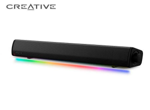 PARLANTE CREATIVE GAMING SOUND BAR GS3 RGB 24W BLUETOOTH 5.4 USB-C POWER BLACK