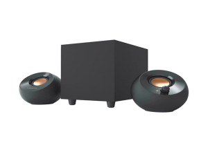 PARLANTE CREATIVE PEBBLE PLUS 2.1 8W/16W 3.5MM USB-POWER BLACK
