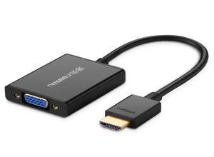 ADAPTADOR HDMI A VGA CON AUDIO UGREEN * PARA PANTALLAS VGA