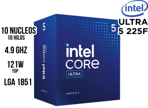 PROCESADOR INTEL CORE ULTRA 5 225F LGA1851