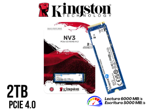 SSD, KINGSTON, 2000GB NV3 NVME PCIE 4.0