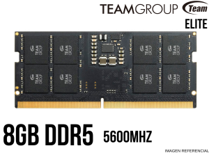 MEMORIA TEAMGROUP SO-DIMM ELITE DDR5, 8GB DDR5-5600MHZ, CL46, 1.1V
