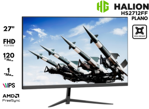 MONITOR GAMER HALION HS2712FF PLANO 27P FHD 120HZ IPS