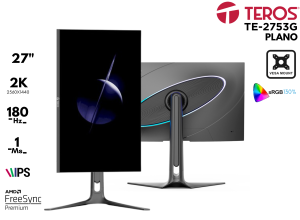 MONITOR GAMER TEROS TE 2753G 27P 180HZ 1MS 2K IPS