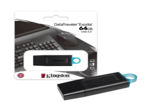 MEMORIA USB KINGSTON DATATRAVELER EXODIA 64GB, USB 3.2 GEN 1