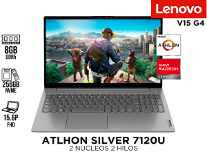LAPTOP LENOVO V15 ATLHON SILVER 7120U 8GB 256GB NVME 15.6P VEGA