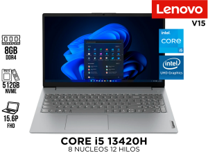 LAPTOP LENOVO IP3 SLIM 15IRH10 CORE I5 13420H 8GB DDR5 512GB 15.6P FHD INTEL GRAPHICS