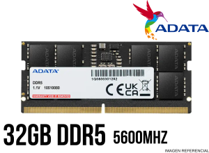 MEMORIA RAM ADATA SODIM DDR5 32GB 5600MHZ