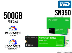 SSD ,WESTERN DIGITAL ,500GB SN350 NVME