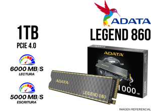 SSD, ADATA, LEGEND 860 1TB NVME 6000MBPS C/DISIPADOR