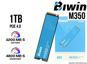 SSD, BIWIN, M350 1TB NVME PCI 4.0 6000MBPS