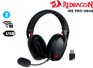 AUDIFONO GAMER, REDRAGON, IRE PRO H848 BLUETOOTH NEGRO