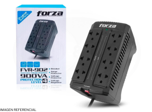 ESTABILIZADOR, FORZA, FVR-902, 900VA/450W 8TOMAS BLACK