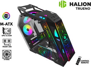 CASE GAMER, HALION TRUENO 4 FANS ARGB