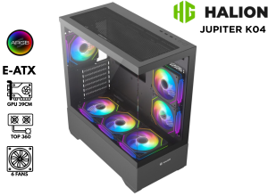 CASE GAMER, HALION JUPITER K04 6F, ARGB