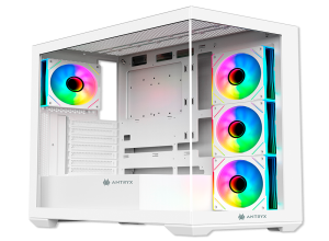 CASE GAMER, ANTRYX, FX 750 WHITE, ARGB FAN X4, VIDRIO
