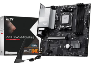 MOTHERBOARD MSI PRO B840M-P WIFI6E, CHIPSET AMD B840, SOCKET AMD AM5, MATX
