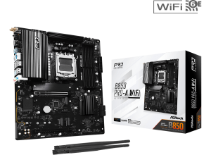 MOTHERBOARD ASROCK B850 PRO-A, CHIPSET AMD B850, SOCKET AMD AM5, ATX