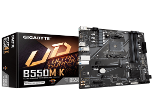 MOTHERBOARD GIGABYTE B550M K (REV. 1.0) CHIPSET AMD B550, SOCKET AM4, MICRO ATX