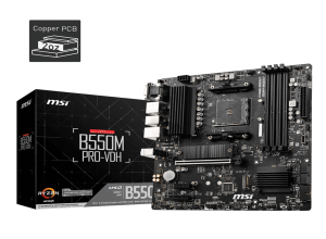 MOTHERBOARD MSI B550M PRO-VDH, AMD B550, AM4 SOCKET, VGA, HDMI, DP