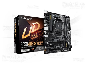 MOTHERBOARD GIGABYTE B550M DS3H AC R2, CHIPSET AMD B550 SOCKET AMD AM4, MICRO-ATX