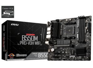 MOTHERBOARD MSI B550M PRO-VDH WIFI, AMD B550, AM4 SOCKET, VGA, HDMI, DP, USB 3.2 GEN1