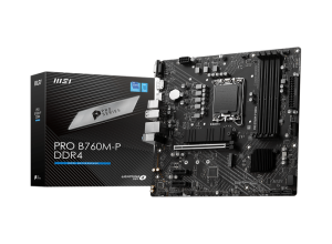 MOTHERBOARD MSI PRO B760M-P DDR4, CHIPSET INTEL B760, LGA1700, HDMI, DP, VGA, MATX.