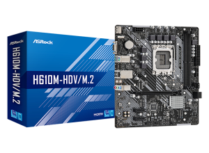 MOTHERBOARD ASROCKH610M-HDV/M.2 R2.0, CHIPSET INTEL H610, LGA1700, MATX