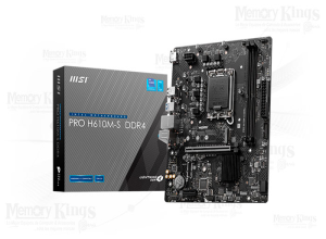 MOTHERBOARD MSI PRO H610M-S DDR4, CHIPSET INTEL H610, LGA1700, MATX
