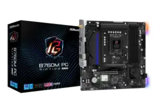 MOTHERBOARD ASROCK B760M PG RIPTIDE WIFI, CHIPSET INTEL B760, LGA1700, MATX