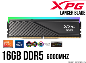 MEMORIA RAM XPG 16GB 6000MHZ LANCER BLADE BLACK