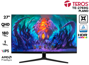 MONITOR TEROS, TE-2769G 27P QHD IPS 180 HZ 1MS