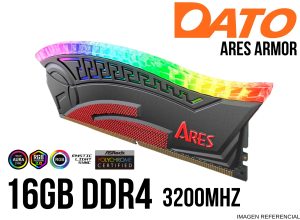 MEMORIA RAM, DATO, ARES ARMOR 16GB DDR4 3200MHZ RGB BK