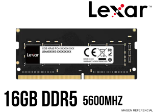 MEMORIA RAM, LEXAR, SODIM 16GB DDR5 5600 MHZ CL46