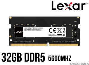 MEMORIA RAM, LEXAR, SODIM 32GB DDR5 5600 MHZ