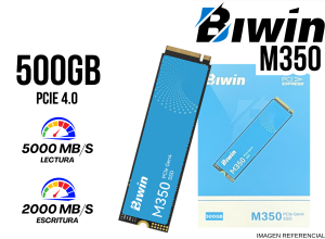SSD, BIWIN, M350 500GB NVME PCI 4.0 5000MBPS