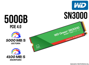 SSD, WD, GREEN M.2 SN3000 500GB 5000MBP/S