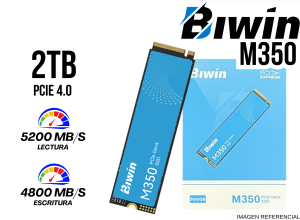 SSD, BIWIN, M350 2TB NVME PCI 4.0 5200MBPS