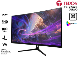 MONITOR TEROS CURVO TE 2732S 27P FHD 100HZ 1MS