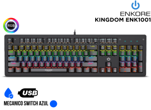 TECLADO MECANICO, ENKORE, KINGDOM ENK1001 RAINBOW