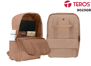 MOCHILA, TEROS, CITY BROWN 9023GR