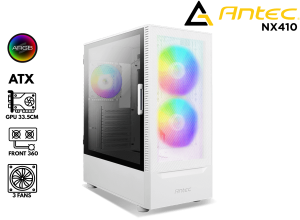CASE ANTEC NX410 S/FUENTE WHITE 3 FAN
