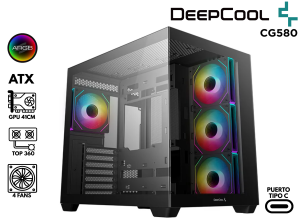 CASE GAMER, DEEPCOOL, CG530 4FAN NEGRO
