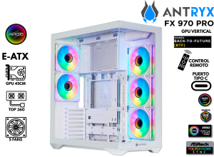 CASE GAMER, ANTRYX, FX 970 PRO 2 WHITE,TIPO C