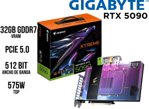 TARJETA DE VIDEO, GIGABYTE, AORUS XTREME RTX 5090 32GB