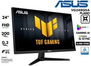 MONITOR ASUS VG249Q5A TUF FAST-IPS FHD 23.8P 200HZ, 0.3MS