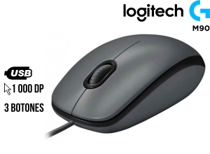 MOUSE LOGITECH M90 DARK MIDNIGHT USB BLACK